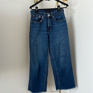 Frank and Oak Nina wide leg high rise jeans
